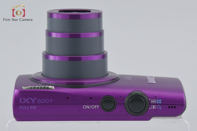 [Used] Canon IXY 600F Purple Compact Digital Camera with Original Box