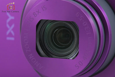 [Used] Canon IXY 600F Purple Compact Digital Camera with Original Box