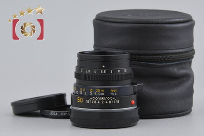 [Used] Leica Summicron-M 50mm f/2 E39 3rd Generation Black
