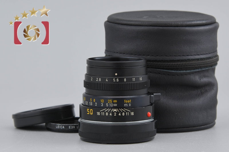 [Used] Leica Summicron-M 50mm f/2 E39 3rd Generation Black