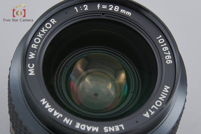 [Used] MINOLTA MC W.ROKKOR 28mm f/2