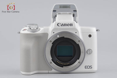 [Used] Canon EOS Kiss M EF-M 15-45 IS STM Lens Kit White