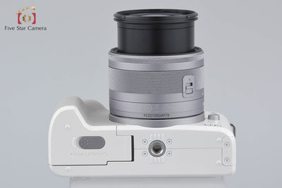 [Used] Canon EOS Kiss M EF-M 15-45 IS STM Lens Kit White