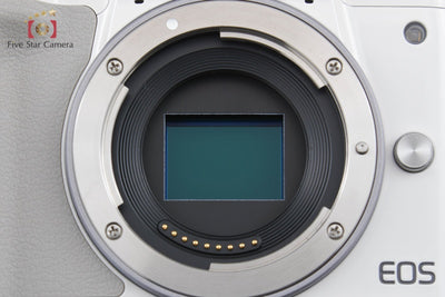 [Used] Canon EOS Kiss M EF-M 15-45 IS STM Lens Kit White