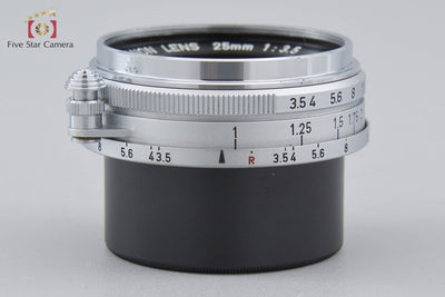 【中古】Canon キヤノン 25mm f/3.5 L39 ライカスクリューマウント