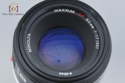【中古】MINOLTA ミノルタ AF Maxxum 50mm f/1.7 旧タイプ
