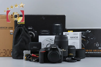 [Used] Nikon D5500 Black Double Zoom Kit - Low Shutter Count, With Original Box