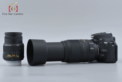 [Used] Nikon D5500 Black Double Zoom Kit - Low Shutter Count, With Original Box