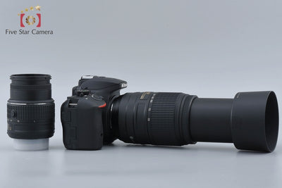[Used] Nikon D5500 Black Double Zoom Kit - Low Shutter Count, With Original Box