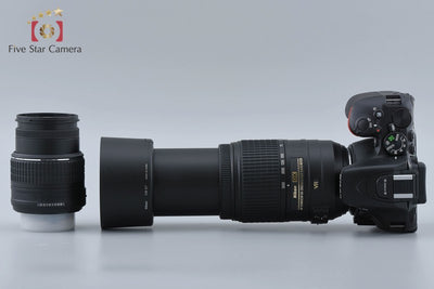 [Used] Nikon D5500 Black Double Zoom Kit - Low Shutter Count, With Original Box