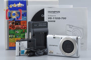 [Used] OLYMPUS Olympus VG-110 Silver Compact Digital Camera with Original Box