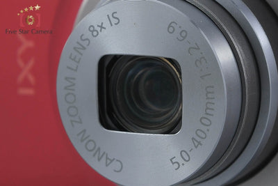 [Used] Canon IXY 160 Red Compact Digital Camera