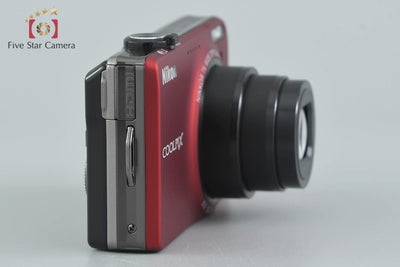 [Used] Nikon COOLPIX S6000 Flash Red Compact Digital Camera