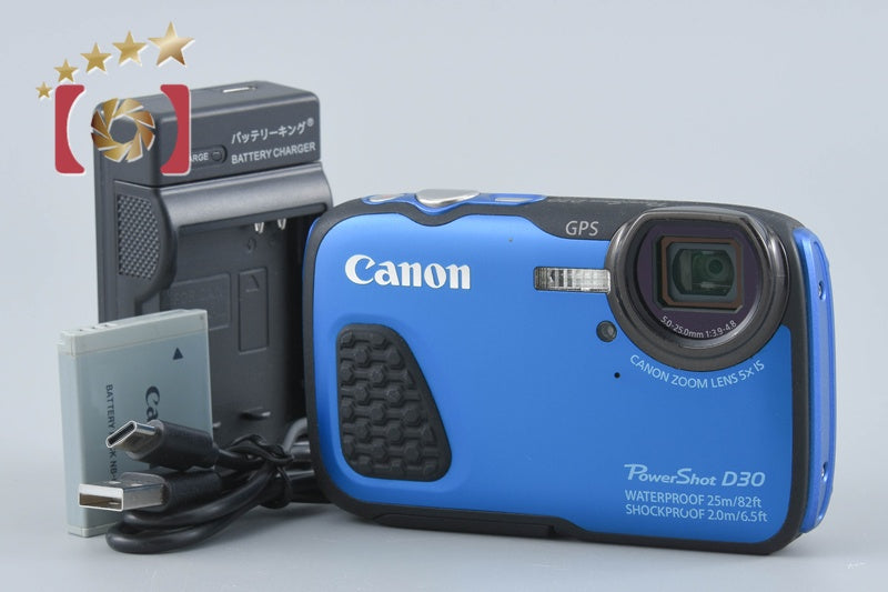 【中古】Canon キヤノン PowerShot D30 コンパクトデジタルカメラ