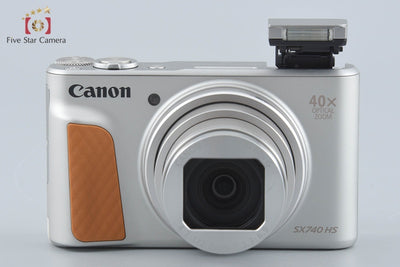 【中古】Canon キヤノン PowerShot SX740 HS シルバー コンパクトデジタルカメラ 元箱付き