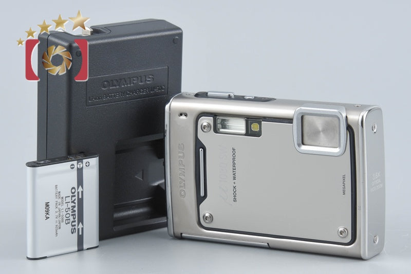 【中古】OLYMPUS オリンパス μ1030SW メタルシルバー コンパクトデジタルカメラ