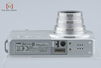 【中古】CASIO カシオ EXILIM ZOOM EX-Z600 シルバー コンパクトデジタルカメラ