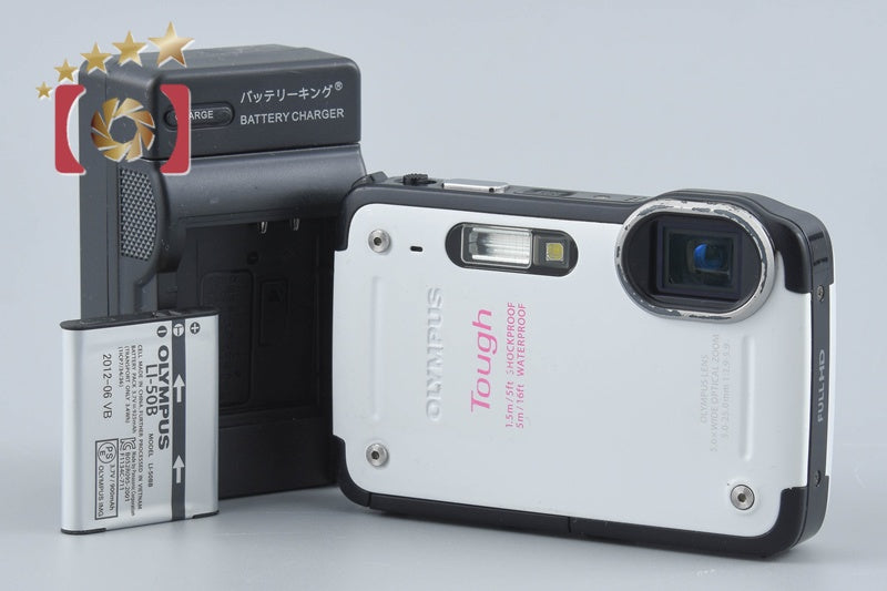 【中古】OLYMPUS オリンパス TOUGH TG-620 ホワイト コンパクトデジタルカメラ