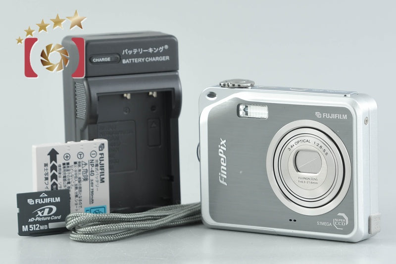 【中古】FUJIFILM 富士フイルム FinePix V10 ガンメタリック コンパクトデジタルカメラ