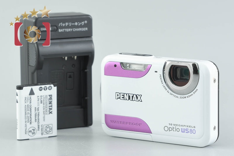 【中古】PENTAX ペンタックス Optio WS80 ホワイトプラスパープル コンパクトデジタルカメラ