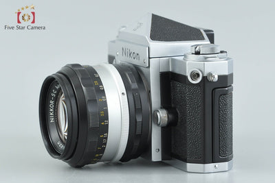 【中古】Nikon ニコン F アイレベル 後期 シルバー + NIKKOR-S.C Auto 50mm f/1.4