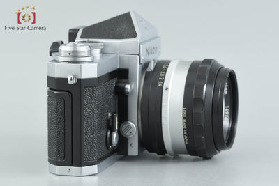【中古】Nikon ニコン F アイレベル 後期 シルバー + NIKKOR-S.C Auto 50mm f/1.4