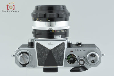 【中古】Nikon ニコン F アイレベル 後期 シルバー + NIKKOR-S.C Auto 50mm f/1.4