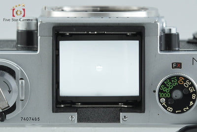 【中古】Nikon ニコン F アイレベル 後期 シルバー + NIKKOR-S.C Auto 50mm f/1.4