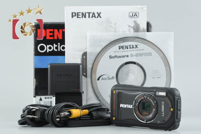 【中古】PENTAX ペンタックス Optio W90 ブラック 防水デジタルカメラ 元箱付き
