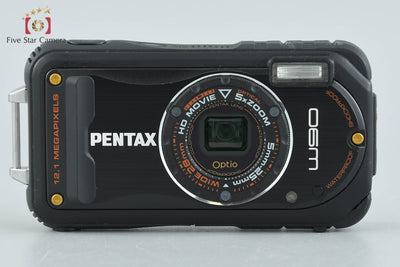 【中古】PENTAX ペンタックス Optio W90 ブラック 防水デジタルカメラ 元箱付き