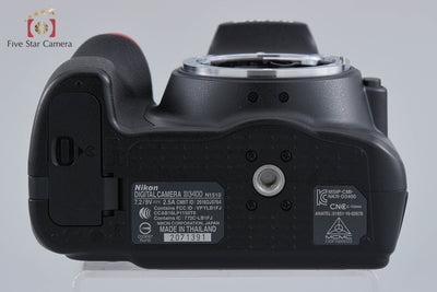 【中古】Nikon ニコン D3400 ブラック デジタル一眼レフカメラ