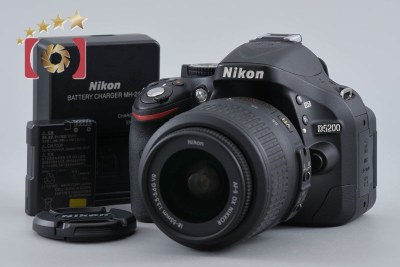 【中古】Nikon ニコン D5200 18-55 VR レンズキット ブラック