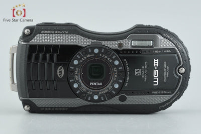 【中古】RICOH リコー PENTAX ペンタックス WG-3 ブラック 防水アクションカメラ