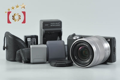 【中古】SONY ソニー α NEX-5 ズームレンズキット ブラック シャッター回数僅少