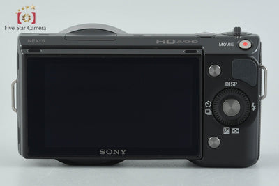 【中古】SONY ソニー α NEX-5 ズームレンズキット ブラック シャッター回数僅少
