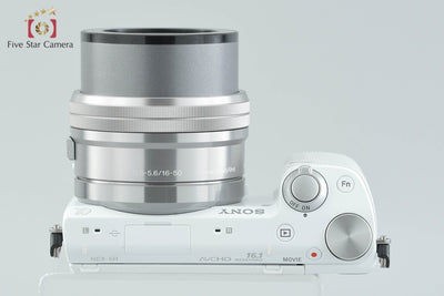 【中古】SONY ソニー α NEX-5R パワーズームレンズキット ホワイト シャッター回数僅少 多言語対応