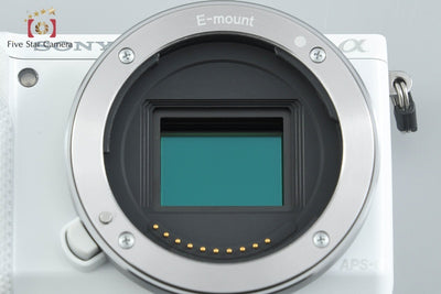 【中古】SONY ソニー α NEX-5R パワーズームレンズキット ホワイト シャッター回数僅少 多言語対応