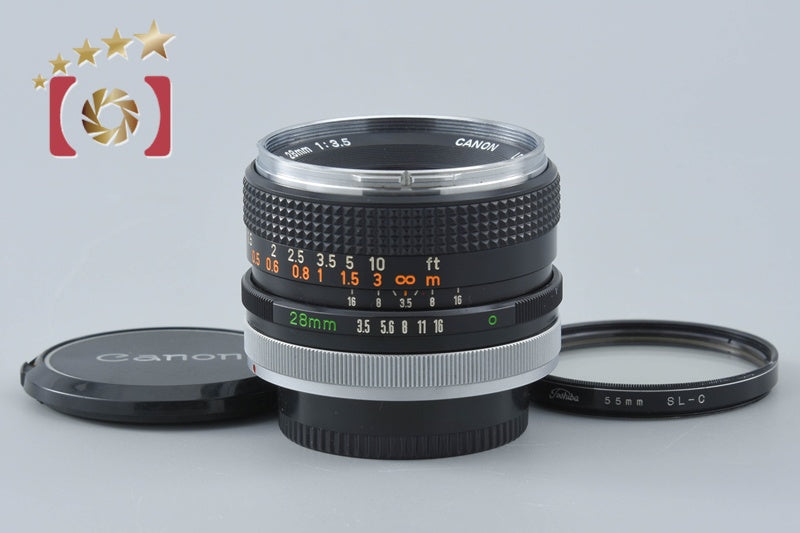 【中古】Canon キヤノン FD 28mm f/3.5