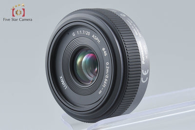 【中古】Panasonic パナソニック LUMIX G 20mm f/1.7 ASPH. H-H020