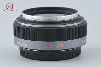 【中古】Panasonic パナソニック LUMIX G 20mm f/1.7 ASPH. H-H020