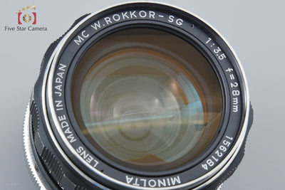 【中古】MINOLTA ミノルタ MC W.ROKKOR-SG 28mm f/3.5