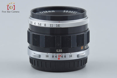 【中古】OLYMPUS オリンパス F.ZUIKO AUTO-S 38mm f/1.8