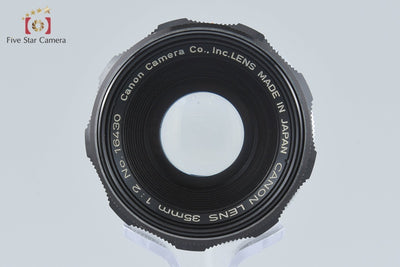 【中古】Canon キヤノン 35mm f/2 L39 ライカスクリューマウント