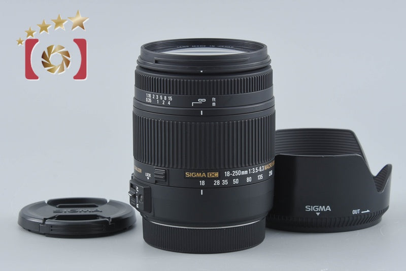 【中古】SIGMA シグマ 18-250mm f/3.5-6.3 DC MACRO OS HSM キヤノン用