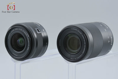 【中古】Canon キヤノン EOS Kiss M2 ダブルズームレンズキット ブラック