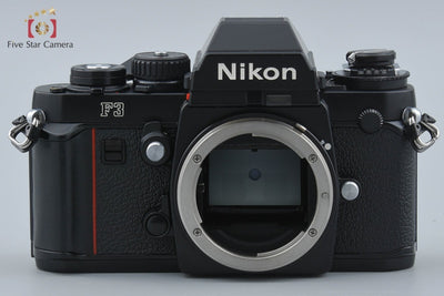 【中古】Nikon ニコン F3 アイレベル 初期レザー フィルム一眼レフカメラ MF-14 データバック付属