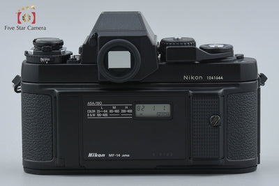 【中古】Nikon ニコン F3 アイレベル 初期レザー フィルム一眼レフカメラ MF-14 データバック付属