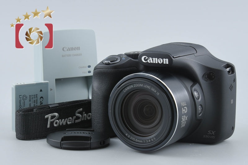 【中古】Canon キヤノン PowerShot SX530 HS ブラック コンパクトデジタルカメラ