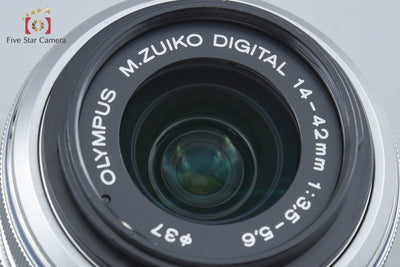 【中古】OLYMPUS オリンパス M.ZUIKO DIGITAL 14-42mm f/3.5-5.6 II R シルバー