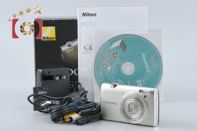 【中古】Nikon ニコン COOLPIX S5100 ウォームシルバー コンパクトデジタルカメラ 元箱付き